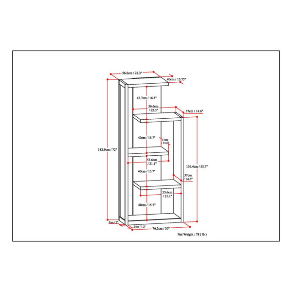 Millwood Pines Laforce Standard Bookcase & Reviews Wayfair
